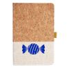 Cork And Heathered Fabric Hardcover Journal 5.5" X 8.25" Thumbnail