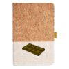 Cork And Heathered Fabric Hardcover Journal 5.5" X 8.25" Thumbnail