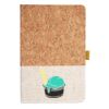 Cork And Heathered Fabric Hardcover Journal 5.5" X 8.25" Thumbnail