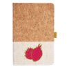 Cork And Heathered Fabric Hardcover Journal 5.5" X 8.25" Thumbnail