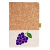 Cork And Heathered Fabric Hardcover Journal 5.5" X 8.25" Thumbnail