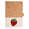 Cork And Heathered Fabric Hardcover Journal 5.5" X 8.25" Thumbnail