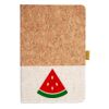 Cork And Heathered Fabric Hardcover Journal 5.5" X 8.25" Thumbnail
