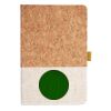 Cork And Heathered Fabric Hardcover Journal 5.5" X 8.25" Thumbnail