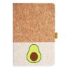 Cork And Heathered Fabric Hardcover Journal 5.5" X 8.25" Thumbnail