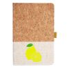 Cork And Heathered Fabric Hardcover Journal 5.5" X 8.25" Thumbnail