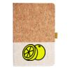 Cork And Heathered Fabric Hardcover Journal 5.5" X 8.25" Thumbnail