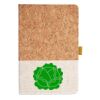 Cork And Heathered Fabric Hardcover Journal 5.5" X 8.25" Thumbnail