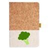 Cork And Heathered Fabric Hardcover Journal 5.5" X 8.25" Thumbnail