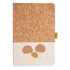Cork And Heathered Fabric Hardcover Journal 5.5" X 8.25" Thumbnail