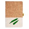 Cork And Heathered Fabric Hardcover Journal 5.5" X 8.25" Thumbnail