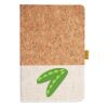 Cork And Heathered Fabric Hardcover Journal 5.5" X 8.25" Thumbnail