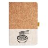 Cork And Heathered Fabric Hardcover Journal 5.5" X 8.25" Thumbnail