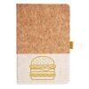 Cork And Heathered Fabric Hardcover Journal 5.5" X 8.25" Thumbnail
