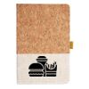 Cork And Heathered Fabric Hardcover Journal 5.5" X 8.25" Thumbnail