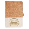 Cork And Heathered Fabric Hardcover Journal 5.5" X 8.25" Thumbnail