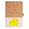 Cork And Heathered Fabric Hardcover Journal 5.5" X 8.25" Thumbnail