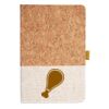 Cork And Heathered Fabric Hardcover Journal 5.5" X 8.25" Thumbnail