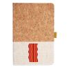 Cork And Heathered Fabric Hardcover Journal 5.5" X 8.25" Thumbnail