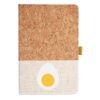 Cork And Heathered Fabric Hardcover Journal 5.5" X 8.25" Thumbnail