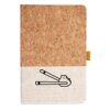 Cork And Heathered Fabric Hardcover Journal 5.5" X 8.25" Thumbnail