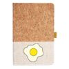 Cork And Heathered Fabric Hardcover Journal 5.5" X 8.25" Thumbnail