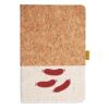 Cork And Heathered Fabric Hardcover Journal 5.5" X 8.25" Thumbnail