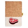 Cork And Heathered Fabric Hardcover Journal 5.5" X 8.25" Thumbnail