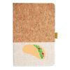 Cork And Heathered Fabric Hardcover Journal 5.5" X 8.25" Thumbnail