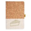 Cork And Heathered Fabric Hardcover Journal 5.5" X 8.25" Thumbnail