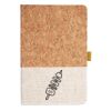 Cork And Heathered Fabric Hardcover Journal 5.5" X 8.25" Thumbnail