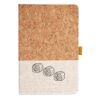 Cork And Heathered Fabric Hardcover Journal 5.5" X 8.25" Thumbnail