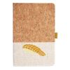 Cork And Heathered Fabric Hardcover Journal 5.5" X 8.25" Thumbnail