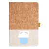 Cork And Heathered Fabric Hardcover Journal 5.5" X 8.25" Thumbnail