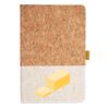 Cork And Heathered Fabric Hardcover Journal 5.5" X 8.25" Thumbnail