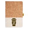Cork And Heathered Fabric Hardcover Journal 5.5" X 8.25" Thumbnail