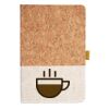 Cork And Heathered Fabric Hardcover Journal 5.5" X 8.25" Thumbnail