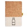 Cork And Heathered Fabric Hardcover Journal 5.5" X 8.25" Thumbnail