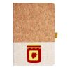Cork And Heathered Fabric Hardcover Journal 5.5" X 8.25" Thumbnail