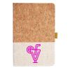 Cork And Heathered Fabric Hardcover Journal 5.5" X 8.25" Thumbnail