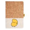 Cork And Heathered Fabric Hardcover Journal 5.5" X 8.25" Thumbnail