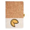 Cork And Heathered Fabric Hardcover Journal 5.5" X 8.25" Thumbnail