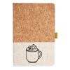 Cork And Heathered Fabric Hardcover Journal 5.5" X 8.25" Thumbnail