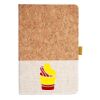 Cork And Heathered Fabric Hardcover Journal 5.5" X 8.25" Thumbnail