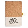 Cork And Heathered Fabric Hardcover Journal 5.5" X 8.25" Thumbnail