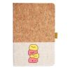 Cork And Heathered Fabric Hardcover Journal 5.5" X 8.25" Thumbnail