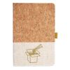 Cork And Heathered Fabric Hardcover Journal 5.5" X 8.25" Thumbnail