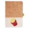 Cork And Heathered Fabric Hardcover Journal 5.5" X 8.25" Thumbnail