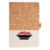 Cork And Heathered Fabric Hardcover Journal 5.5" X 8.25" Thumbnail