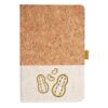 Cork And Heathered Fabric Hardcover Journal 5.5" X 8.25" Thumbnail